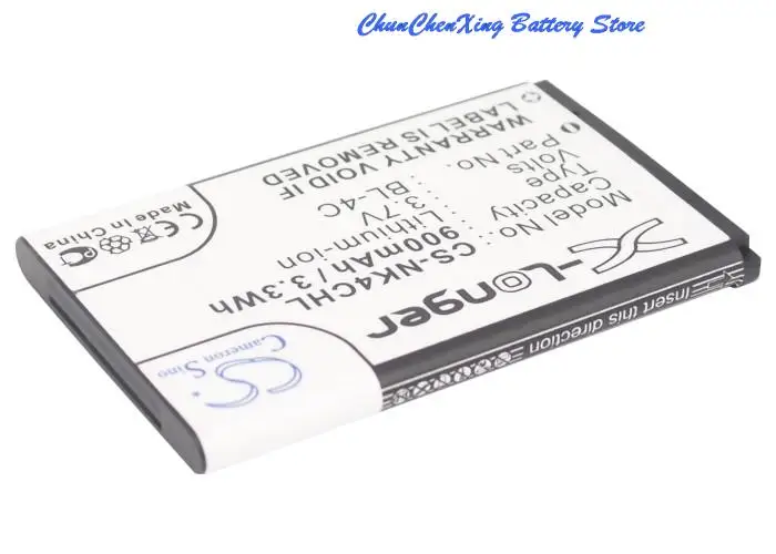 Высококачественный аккумулятор Cameron Sino 900 мАч BL-4C для Nokia 6100 6101 6102i 6103 6125 6126 6131 6133 6136