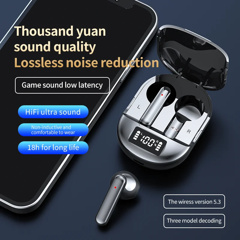 TWS K40  Fone Bluetooth Earphones Wireless Headphones for LED Display Earbuds with Mic Wireless Bluetooth Headset enlarge