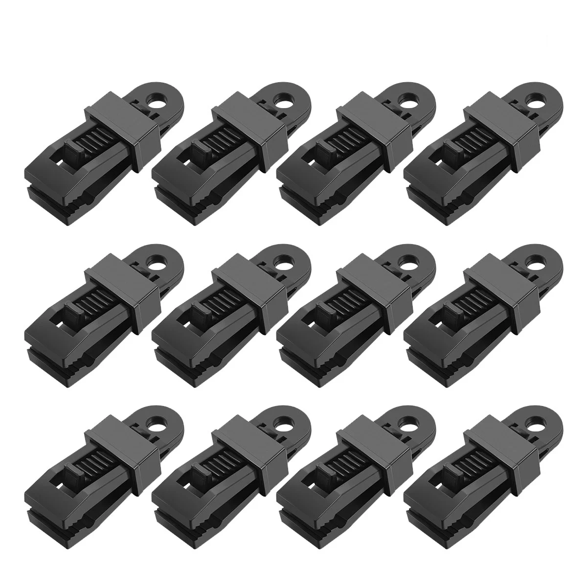 

25 Pcs Outdoor Accessories Wind Rope Buckle Tarp Clamp Lock Clip Tent Snaps Clamps