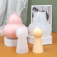 gourd mannequin shape aromatherapy silicone mold gypsum form diy handmade aromatherapy candle ornaments handicrafts soap mold