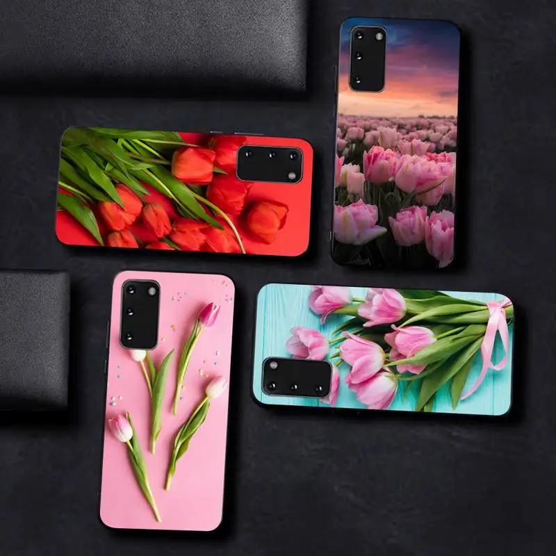 

Tulip Flower Phone Case for Samsung S10 21 20 9 8 plus lite S20 UlTRA 7edge