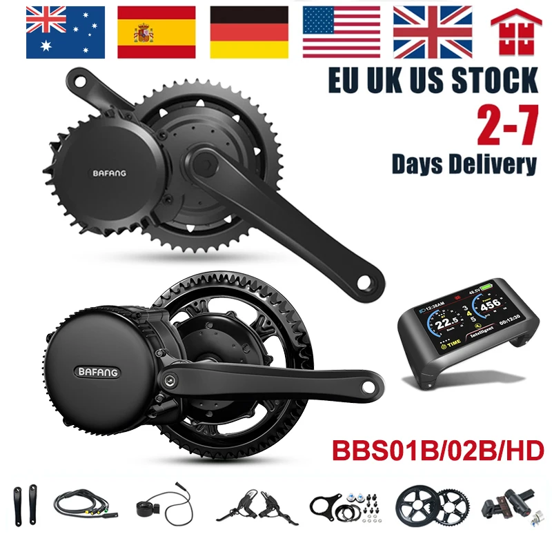 Двигатель Bafang BBSHD 52 в 1000 Вт BBS02B 750 48 500 BBS01B 350 250 36 В BBS01 BBS02 BBS03 Средний приводной мотор