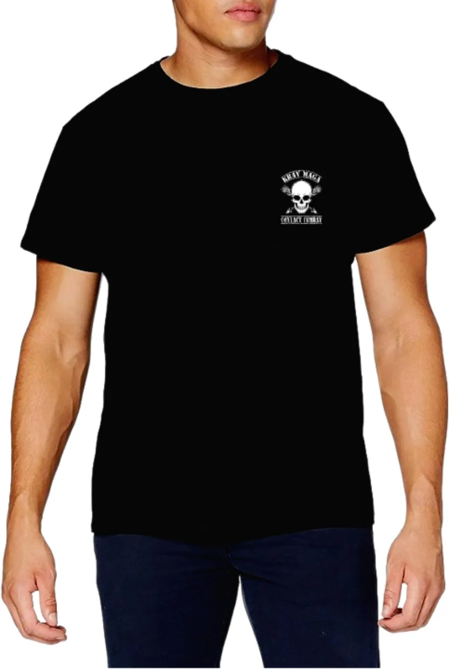 

Мужская Тренировочная футболка Krav Maga из 100% хлопка, повседневные хлопковые рубашки с круглым вырезом