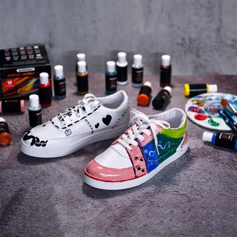 Набор из 24 цветов для ремонта акриловой кожи красок сделай сам красящие пигменты