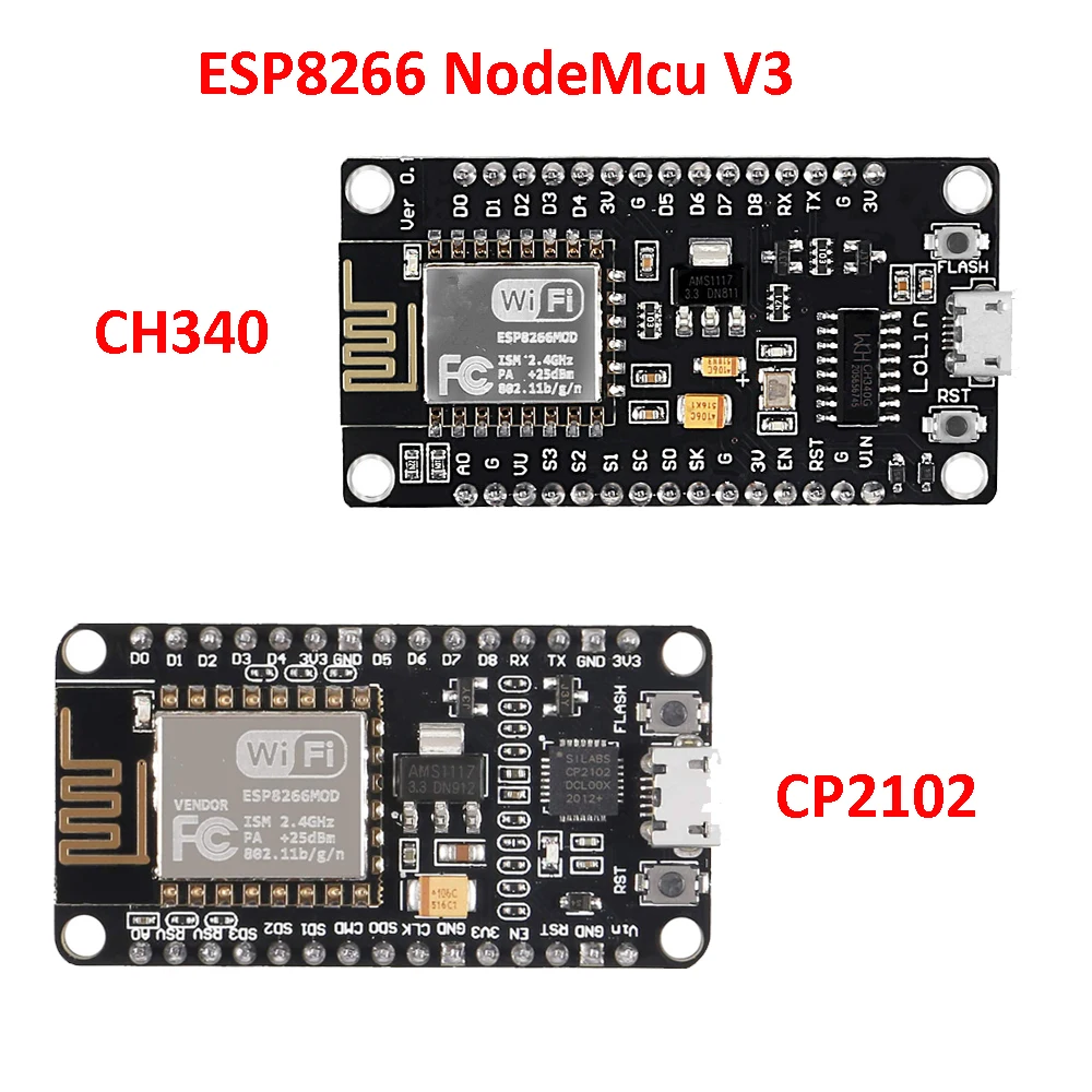 

1/3/5/10pcs Nodemcu V3 ESP8266 CP2102 Wireless Module Lua WIFI Internet of Things Development Board with PCB Antenna for Arduino