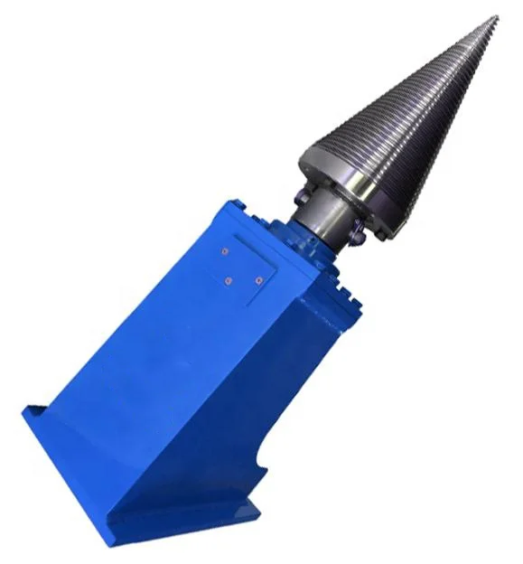 Excavator firewood processor hydraulic cone log splitter