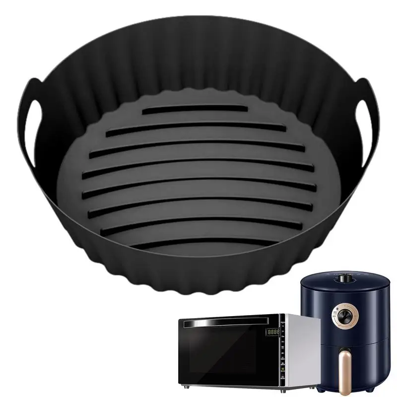 

Силиконовая корзина для фритюрницы, Аксессуары для кухонной духовки, многоразовые аксессуары для легкой чистки из пищевого силикона