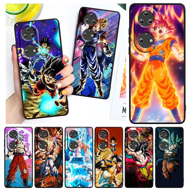 

Love Dragon Ball Goku For Huawei P50 P40 P30 P20 Pro Plus P10 P9 P8 Lite 2019 2017 RU E Mini Black Funda Capa Phone Case