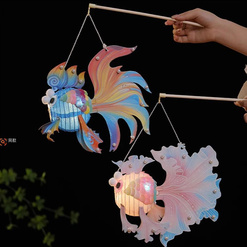 Китайский Новогодний Комплект Лунных Фонарей-сделай Сам Светящиеся Бумажные