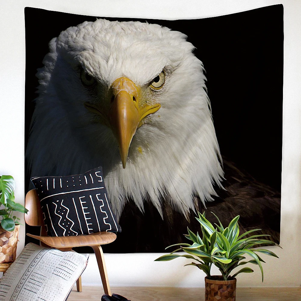 

Eagle Wild Animal Poster Tapestry Wall Hanging Cloth Retro Decorative Banner Flag Canvas Painting Wall Sticker Mural Home Decor