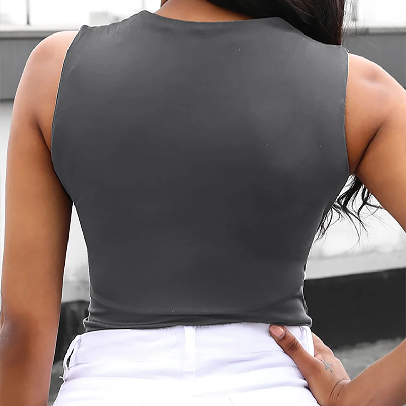 Новинка 2022 женский жилет с искусственными бриллиантами облегающий Модный