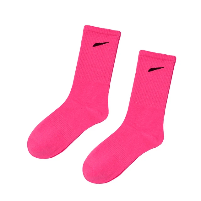 Korean Version of Pure Color High Tube Sports NK Socks Men and Women Cotton Socks Wild Ins Tide Socks