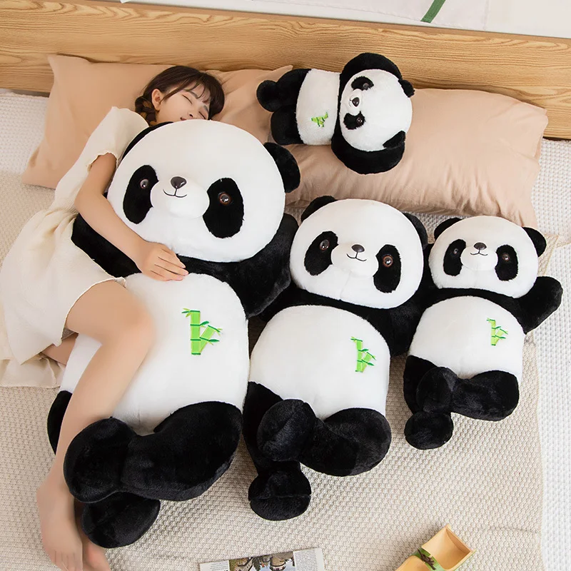 

Large Size Cute Lying Panda Plush Pillow Toy Kawaii Funny Stuffed Animals Pandas Plushies Cushion Anime Soft Kids Toys HomeDecor