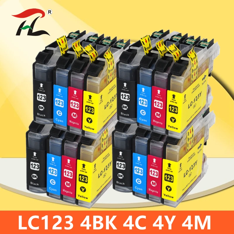 

Compatible For Brother LC123 Ink Cartridge For MFC-J4510DW MFC-J4610DW Printer Ink Cartridge LC 123 MFC-J4410DW J4710DW