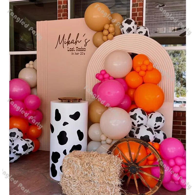 120 шт. розовая гирлянда из воздушных шаров пастушка детский душ ферма день