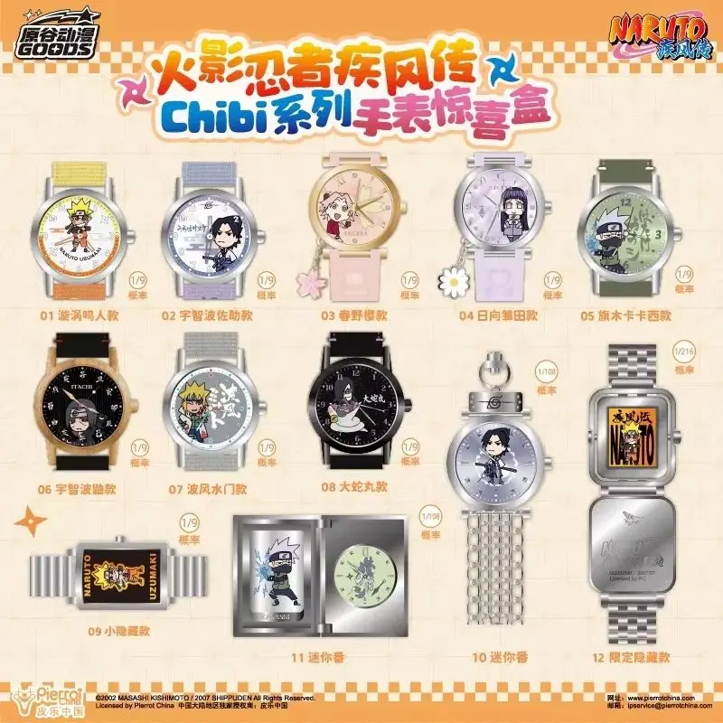 Фото Новые оригинальные часы-сюрприз Valley Anime Naruto Shippuden Chibi Watch Series (в наличии), аниме-атрибутика, модный подарок №3