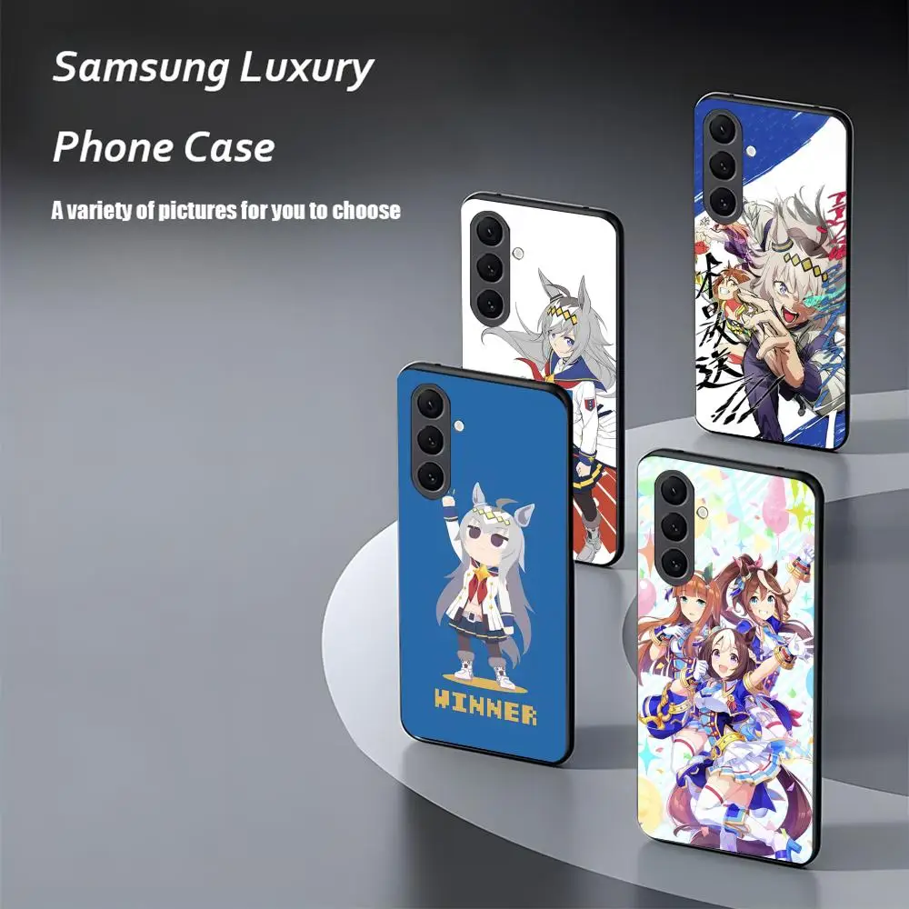 Фото Популярный чехол для телефона в стиле аниме для Samsung Musume Galaxy S26 S25 S24 S23 Cool S22 S21 Plus Uma Ultra Note20, мягкий, черный №4