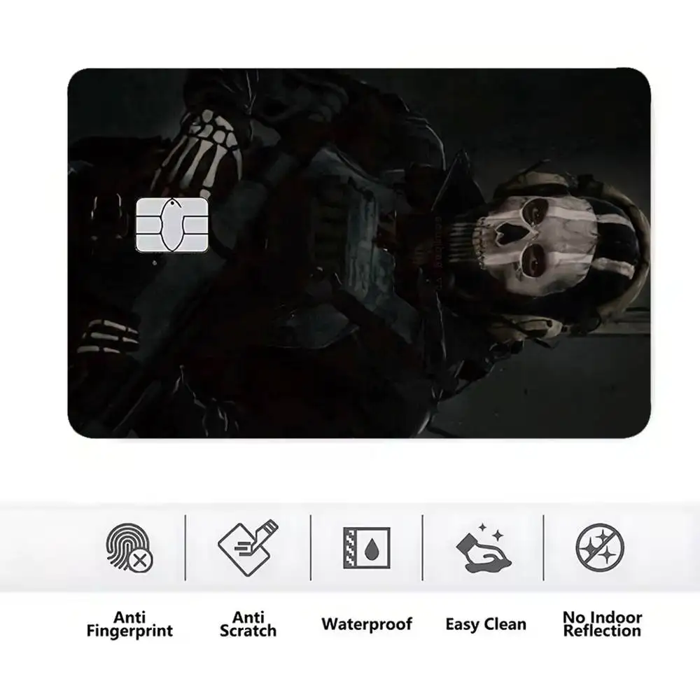 Фото Наклейки Hot Shooting Game-e CSGO Credit Card HD из матовой пленки премиум-класса эффективно предотвращают появление отпечатков пальцев и ежедневное истирание. №4