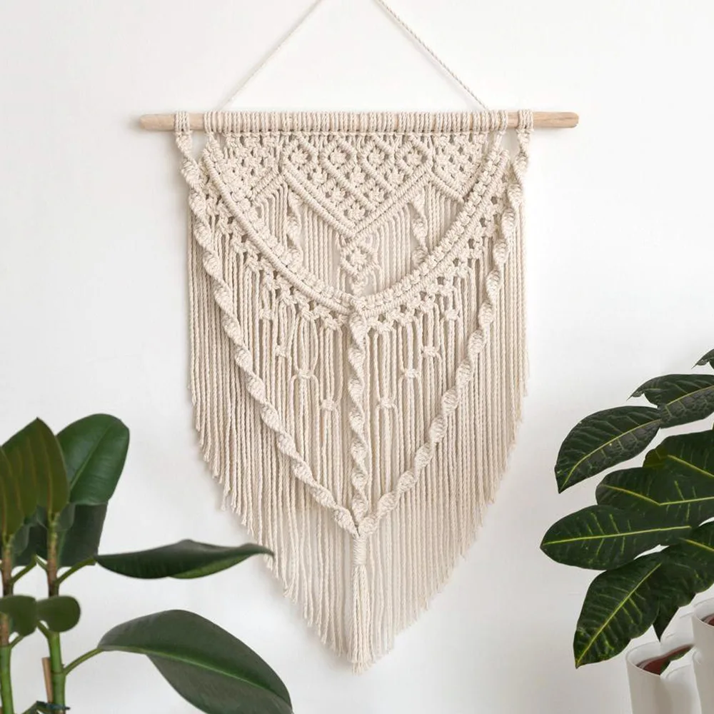 

Modern and Simple Home Decoration Tapestry New Style Pure Hand Woven Fabric Decoration Nordic Storm Bohemian Tapestry