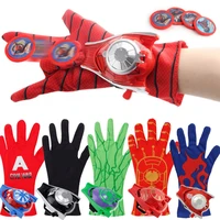 hot the avenger marvel anime figure toys pvc spiderman hulk glove action figure launcher toy for kids suitable cosplay gifts