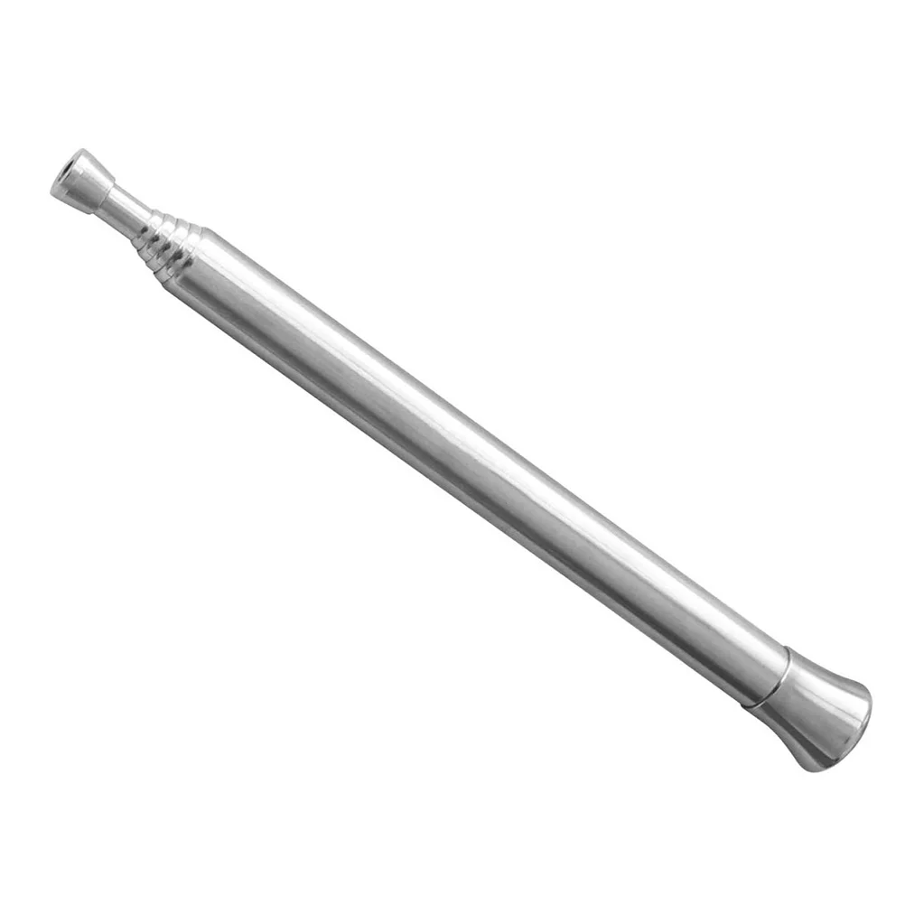 

1Pc Camping Blow Fire Tube Telescopic Fire Tool Portable Blowtube (Silver)
