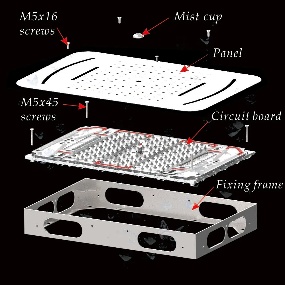 Душевая система со скрытой Термостатической кнопкой многофункциональный набор