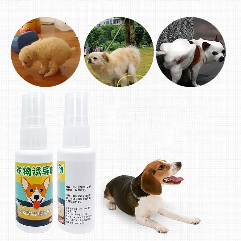 

1pcs 30ml Pet Toilet Training Spray Inducer Dog Props Dog Potty Inducer Training Tool For Outdoor Puppy Pet Supplies Tools U2X3