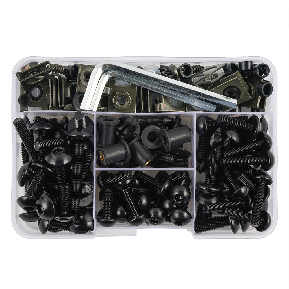 

190 шт. комплект болтов для обтекателя мотоцикла, крепежные винты для Suzuki GSXR600 GSXR750 GSXR1000 GSXR1000R GSX600F 650F 750F TL1000R