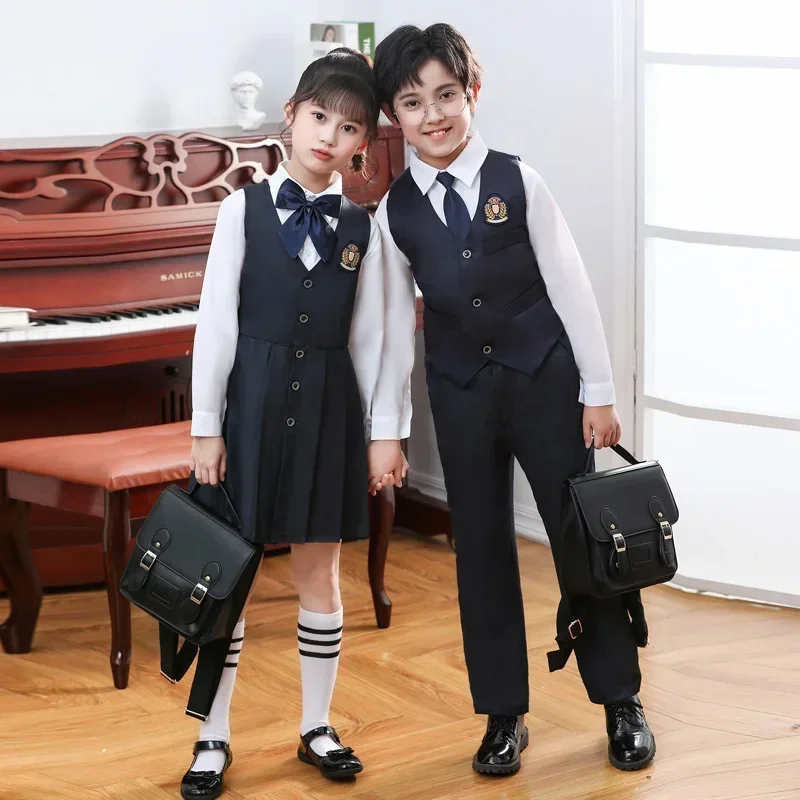 skirt korean school students' chorus performance clothes British uniforms poetry recitation