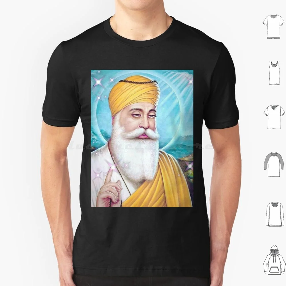 Футболка Happy Nanak Jayanti 6Xl хлопковая крутая футболка Purab Sikh Sikhism goсвязывание Dev Ji