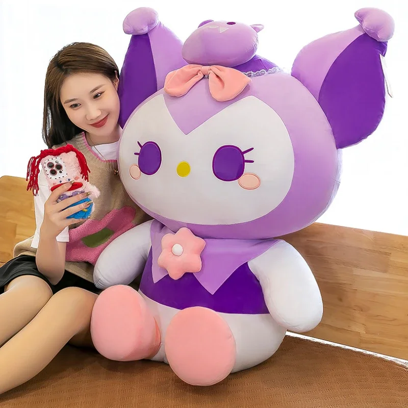 90 см супер большой размер Kawaii My Melody кукла Куроми мягкая плюшевая серии Huayin для