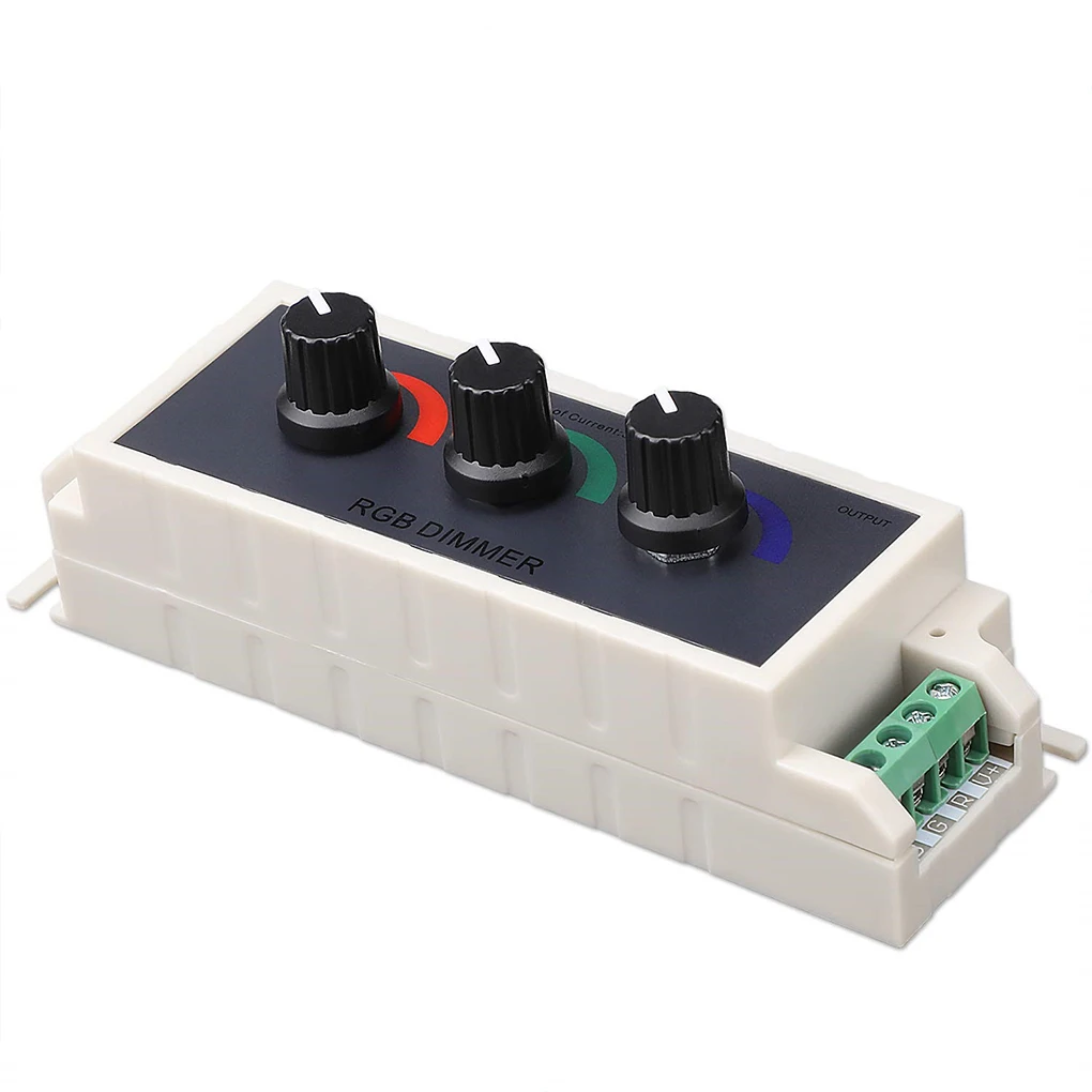 

DC 12-24V RGB Light Strip Stepless Dimmer Switches Red Green Blue Dimming