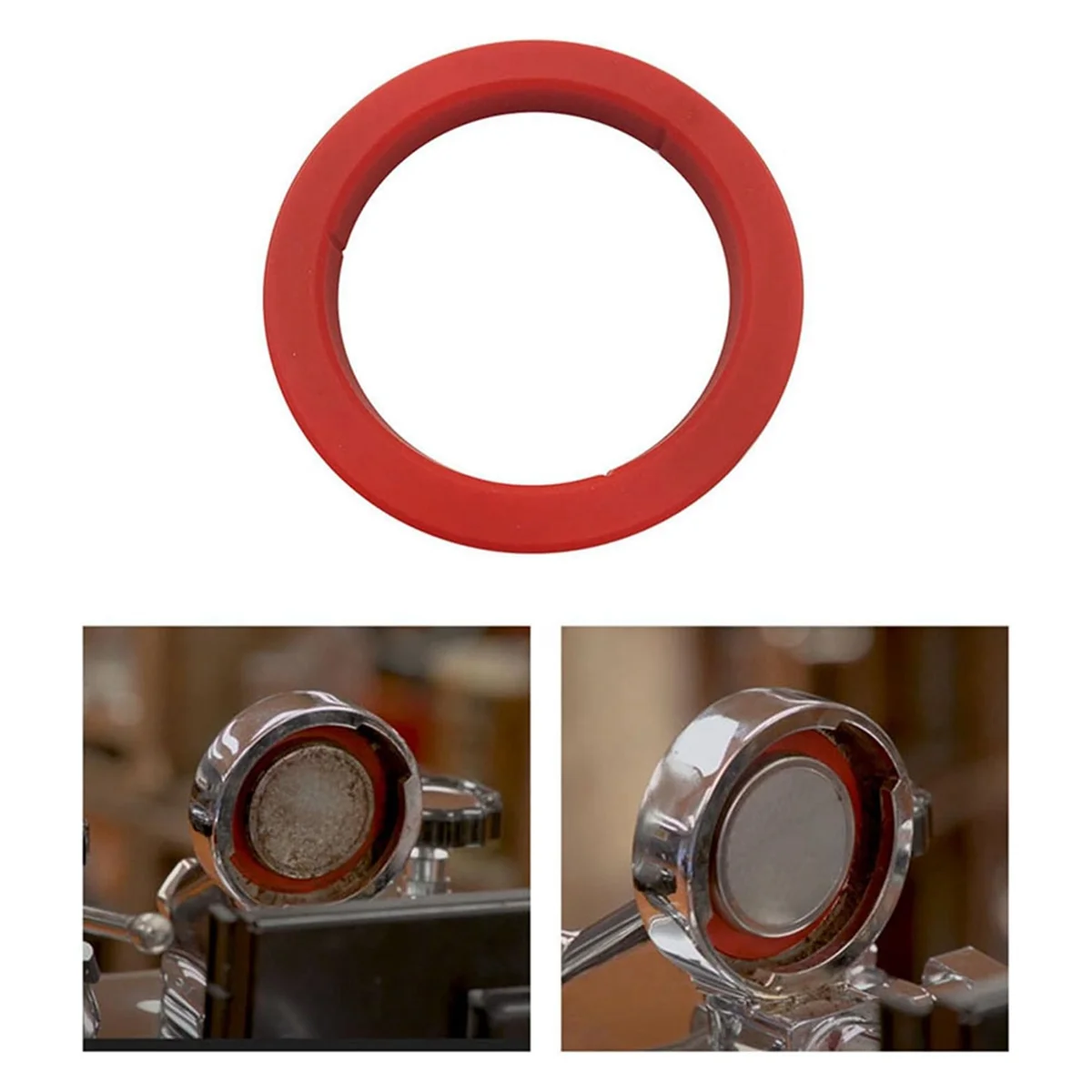 4 шт. прокладка группы головки 8 мм для кофемашины эспрессо E61-красное силиконовое