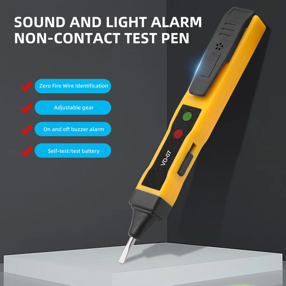 

Измеритель напряжения постоянного тока Gaqqee, Электрический Компактный перо, тестер напряжения аккумулятора, карандаш, детектор непрерывнос...