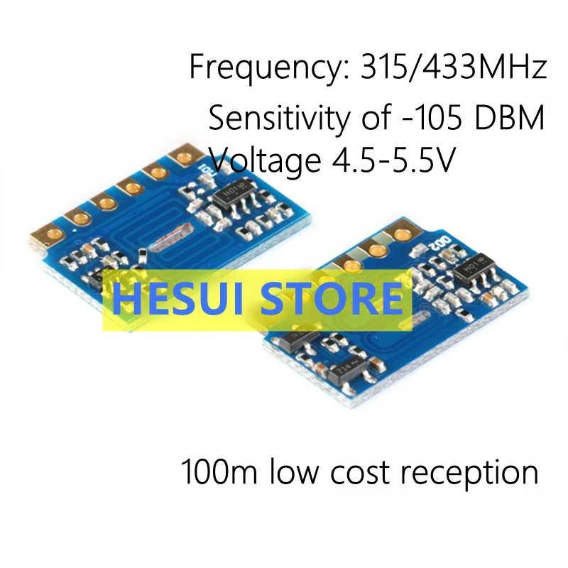 Беспроводной дистанционный приемный модуль H5V3M/H5V4D 315/433 МГц, Супергетеродин
