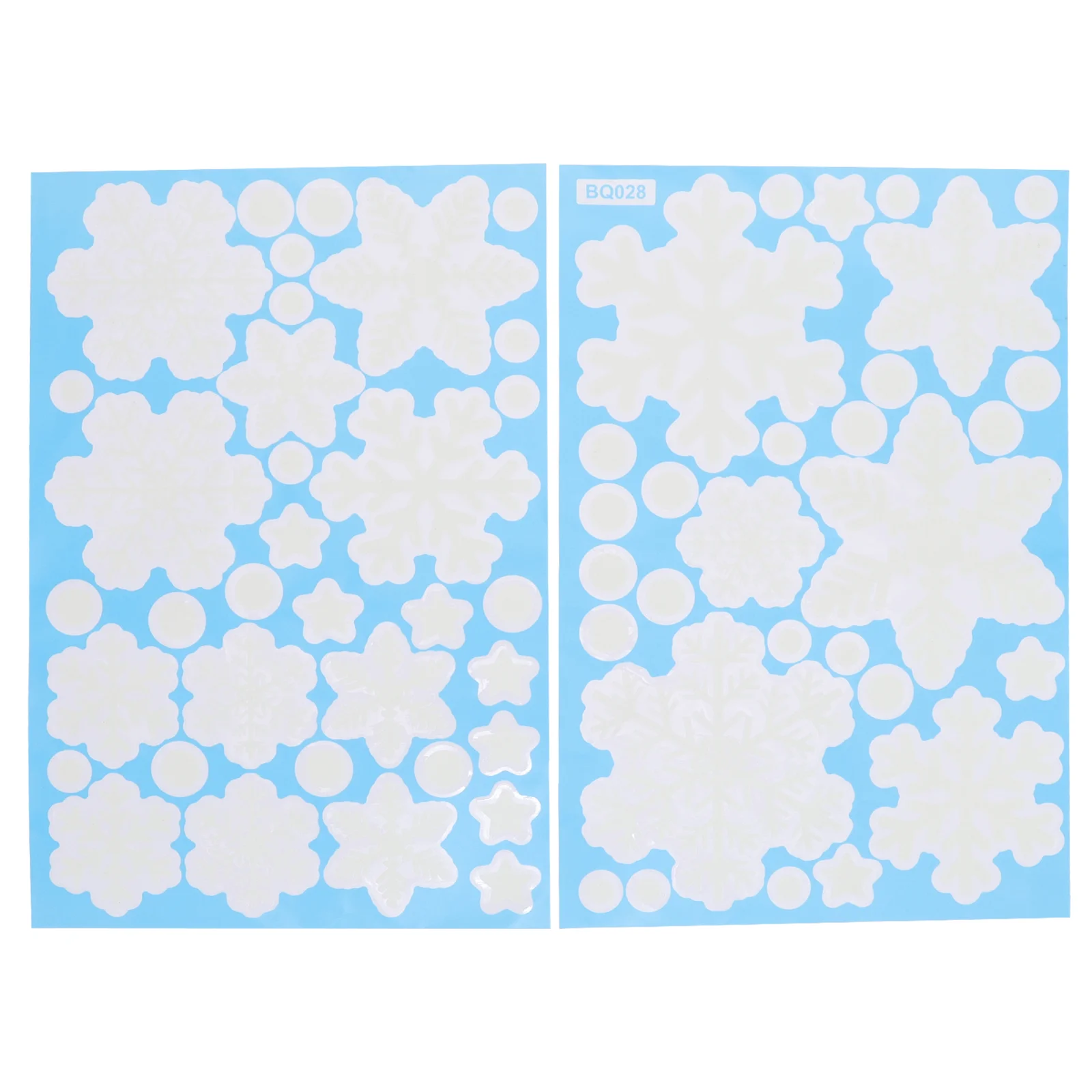 

Sticker Window Snowflake Christmas Luminousglowing Stickersdecoration Dark Theglow Fluorescent Decorative Cling Holiday Decal
