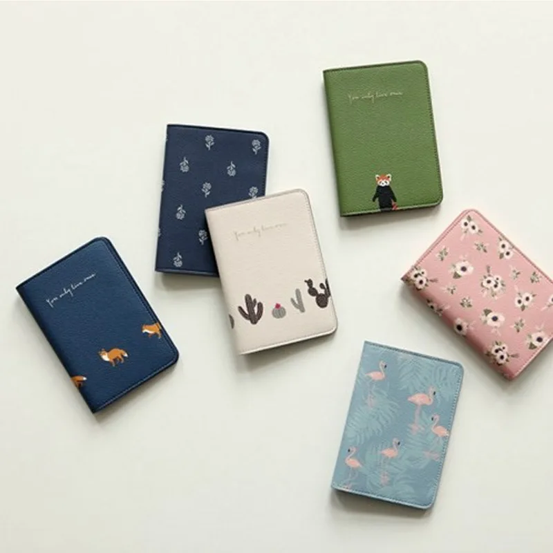 

Lovely Little Fresh Plants and Animals Firebird Travel Passport Clip Short Version Passport Set Certificate Pack Passport Pack