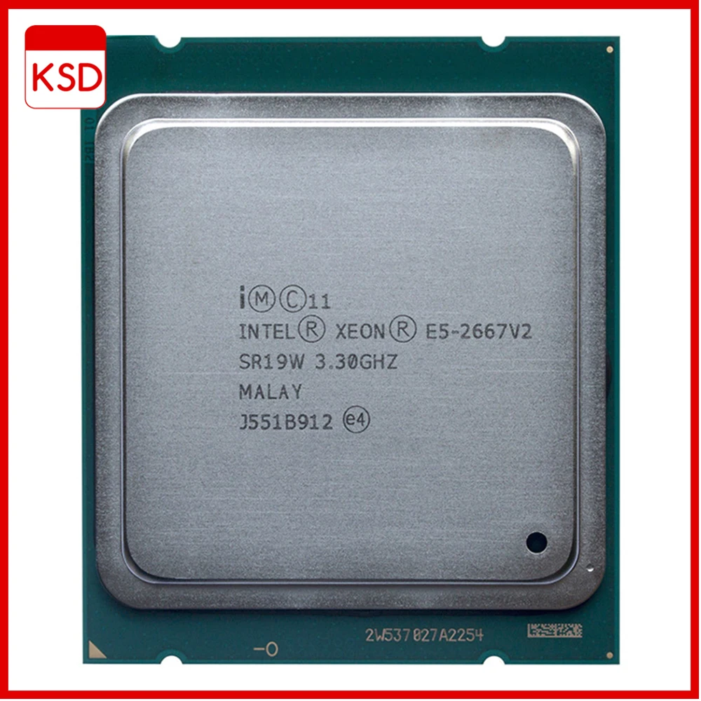 

Intel Xeon E5 2667 v2 3.3Ghz 8Core 16Threads 25MB Cache SR19W 130W Processor LGA2011
