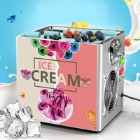 110v220v commercial small fried ice machine electric fried ice cream machine fried yogurt fruit smoothie machine