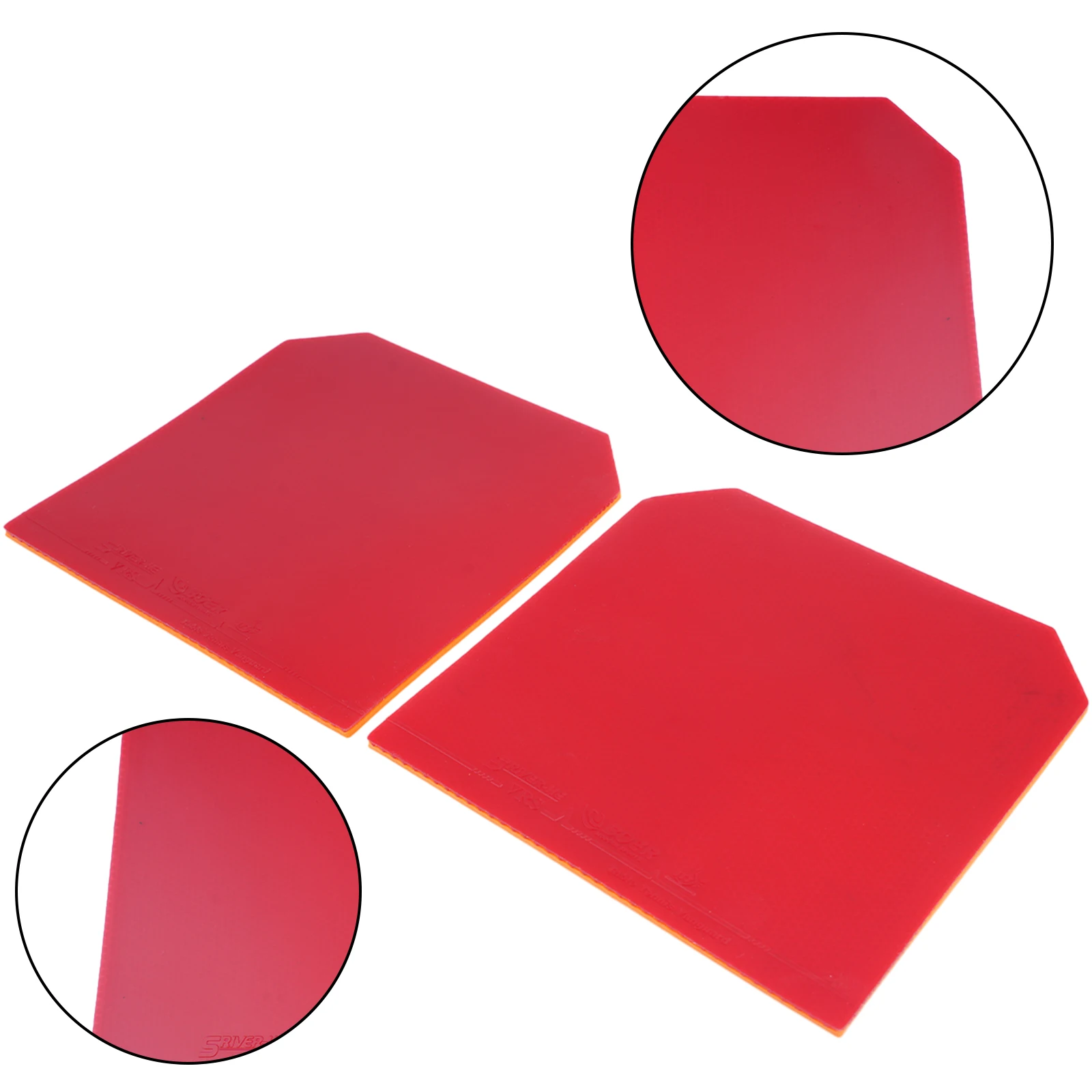 

2.1mm Thickness Table Tennis Rubber 2x Accessories Fit Ping Pong Paddle Pips-in Racket With Sponge High quality