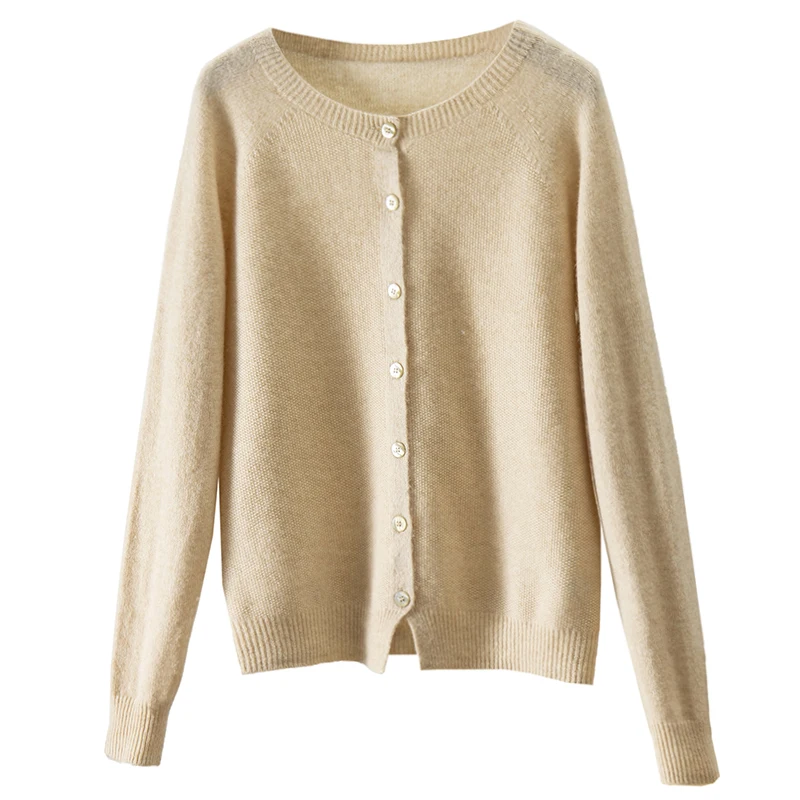

new Cardigan women thin 2023 spring summer long sleece wool sweater woman soft tops