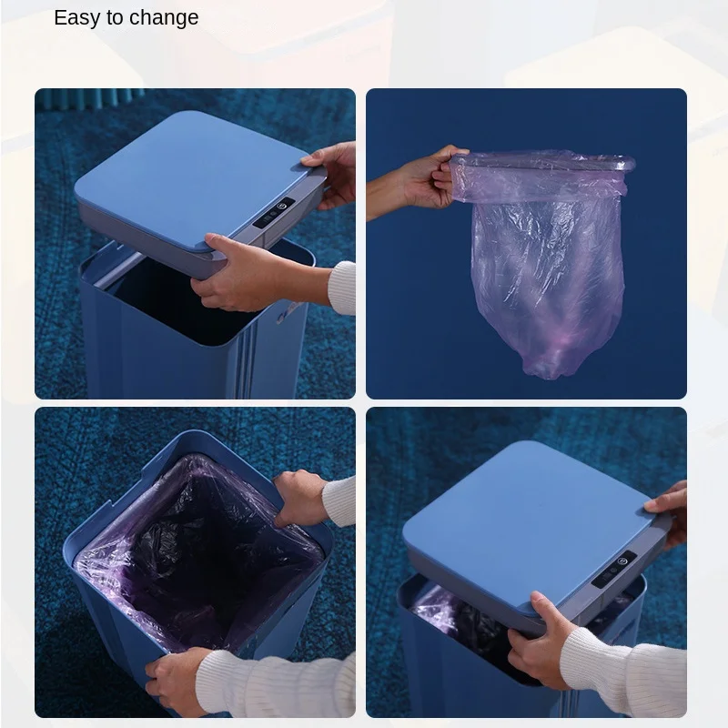 Многофункциональное интеллектуальное мусорное ведро 18 л автоматическое