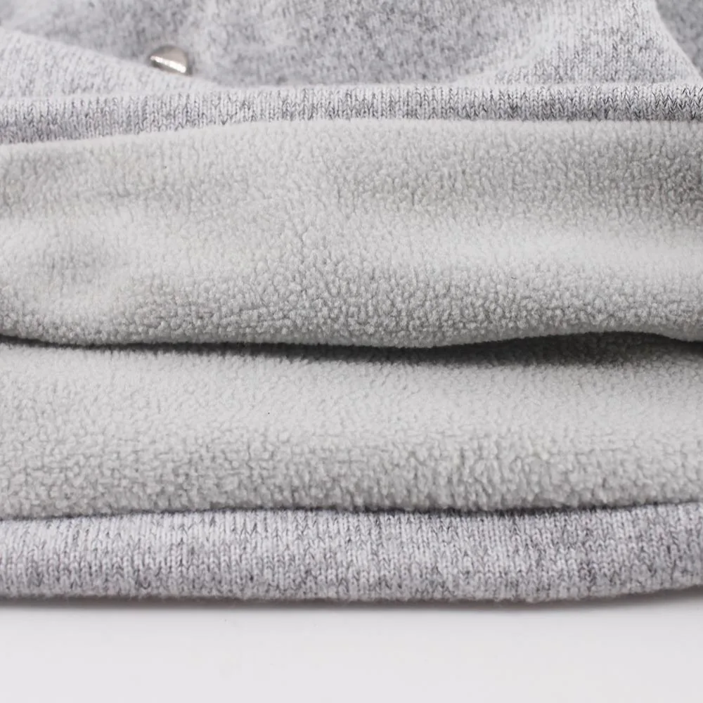 Однотонная зимняя модная однотонная шапка с заклепками для взрослых