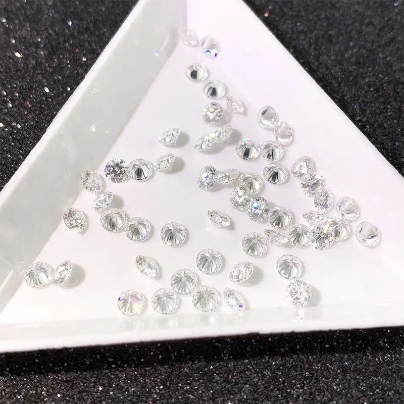 

Queenme Wholesale Loose Moissanites Diamond Stones 1ct Small Size 0.8-3.0mm D Color Round Lab Grown Moissanite Gemstone Beads