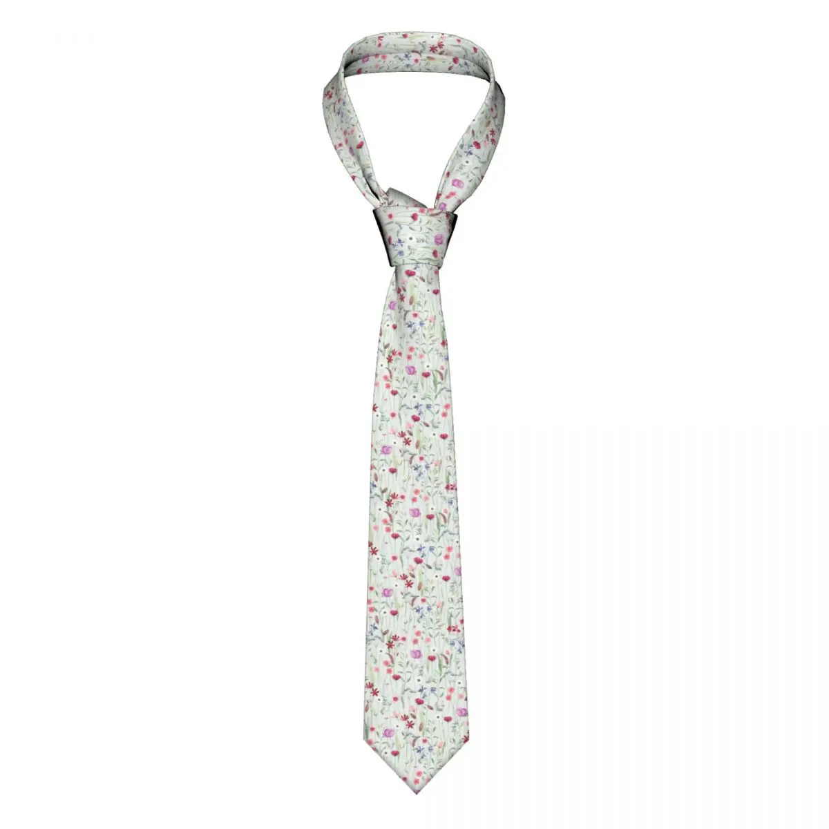 

Retor Wildflowers Flower Unisex Necktie Fashion Polyester 8 cm Classic Neck Ties for Men Accessories Gravatas Office