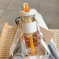 800 ml water bottle 2022 new water cup large capacity with straw portable tea cup student girl water cup