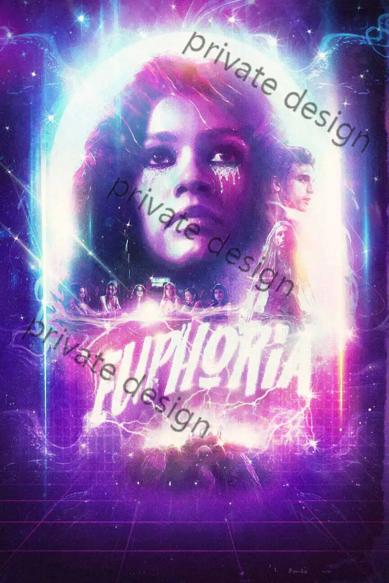 

Euphoria Tin Plates Room Decor Aesthetic Retro Vintage Metal SignNeon Sign For Art Club Man Cave Cafe Pub Poster Not Light