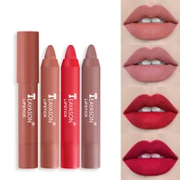 12 colors velvet matte lipsticks waterproof long lasting nude stick on stick cup lips makeup tint pen daily makeup tools