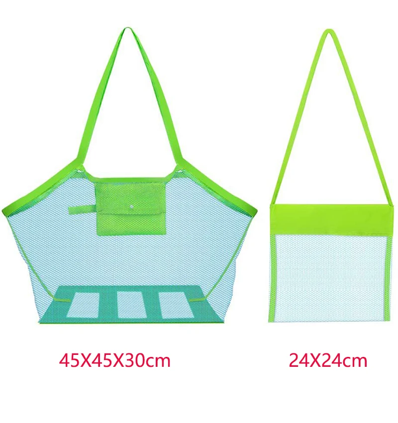 Портативные Детские сетчатые сумки для морского хранения детские пляжные с