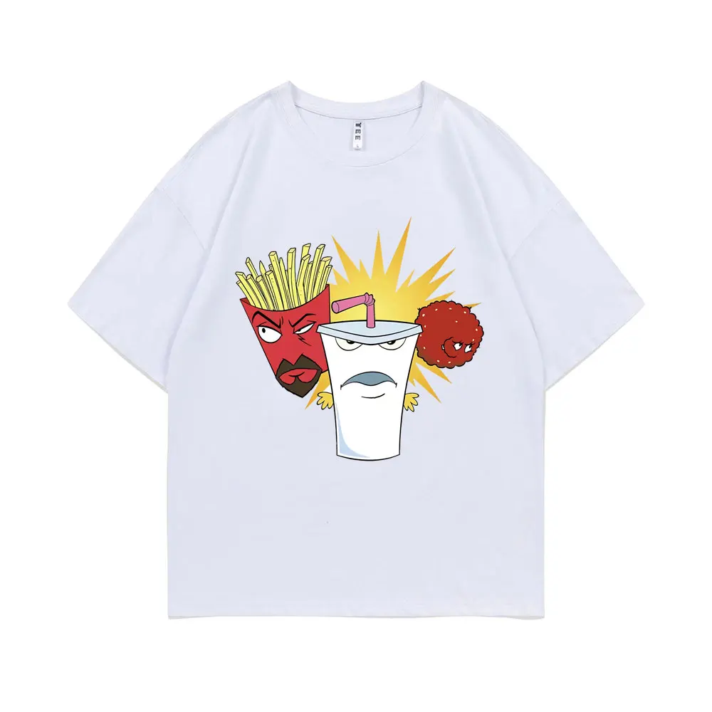 

Aqua Teen Hunger Force T-shirt Anime Manga Cartoon Style Tshirt Unisex Animation Funny Tee Men Women Fashion Oversized T Shirt